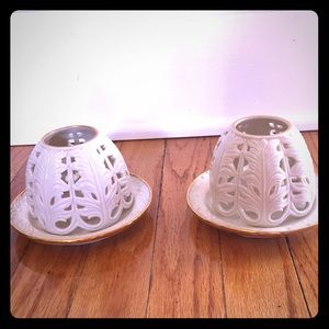 Lenox candle holders (set of 2)